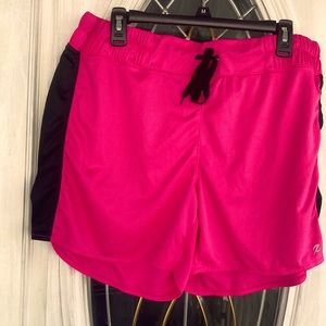 Hot pink and black sportswear shorts 1x